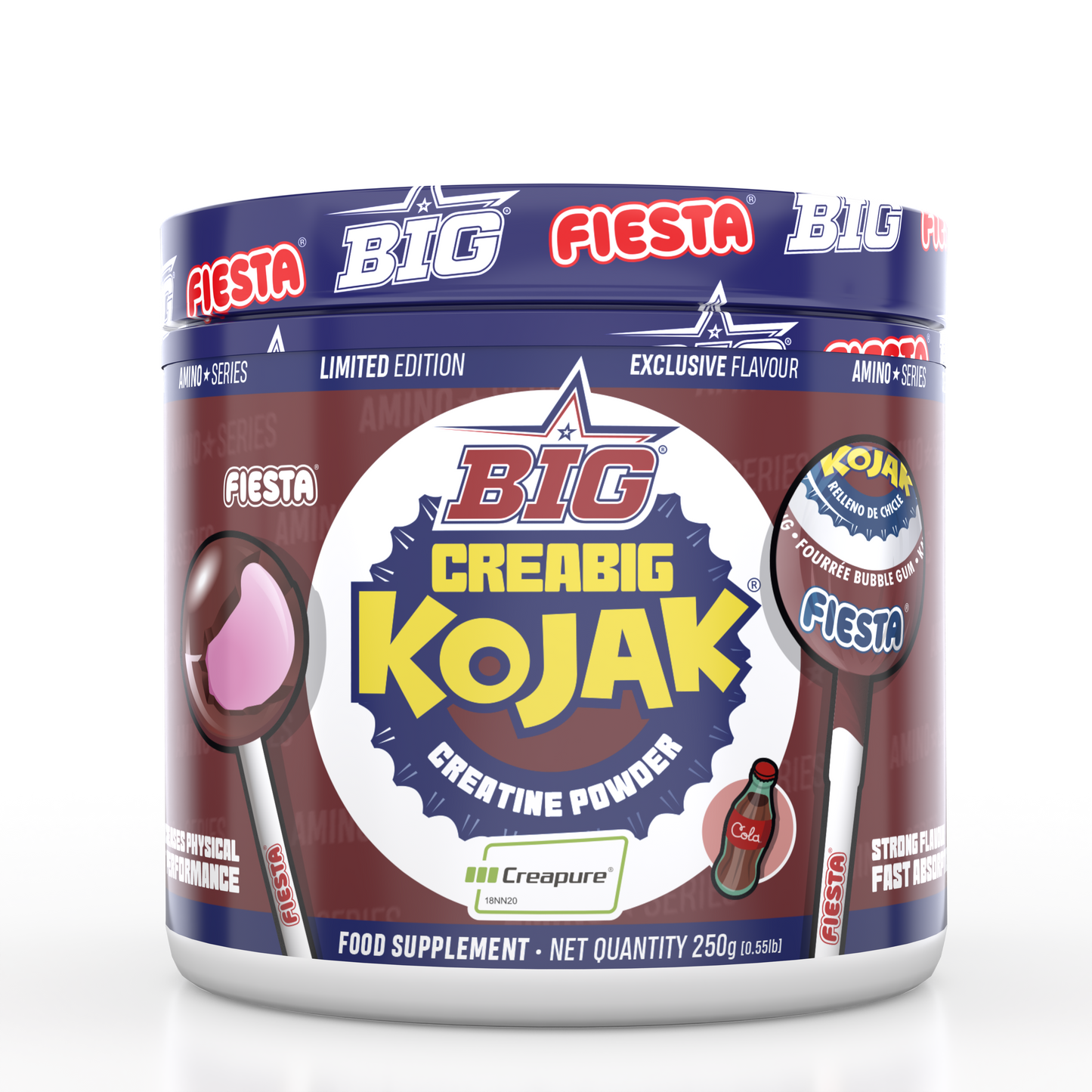 Creabig Creapure (250g) Sabor KOJAK Cola - Big
