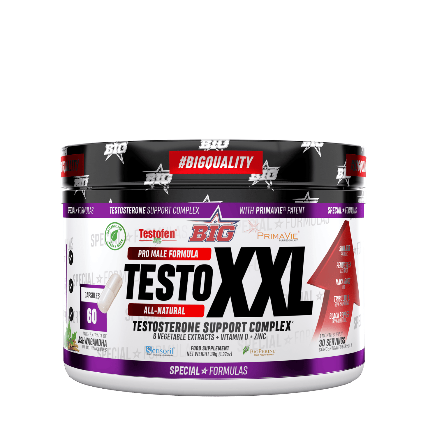 TESTO XXL® - Pro-hormonal (60 cap) cápsulas - Big